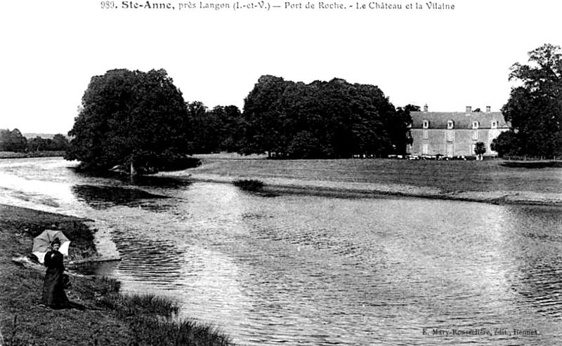 Ville de Sainte-Anne-sur-Vilaine (Bretagne).