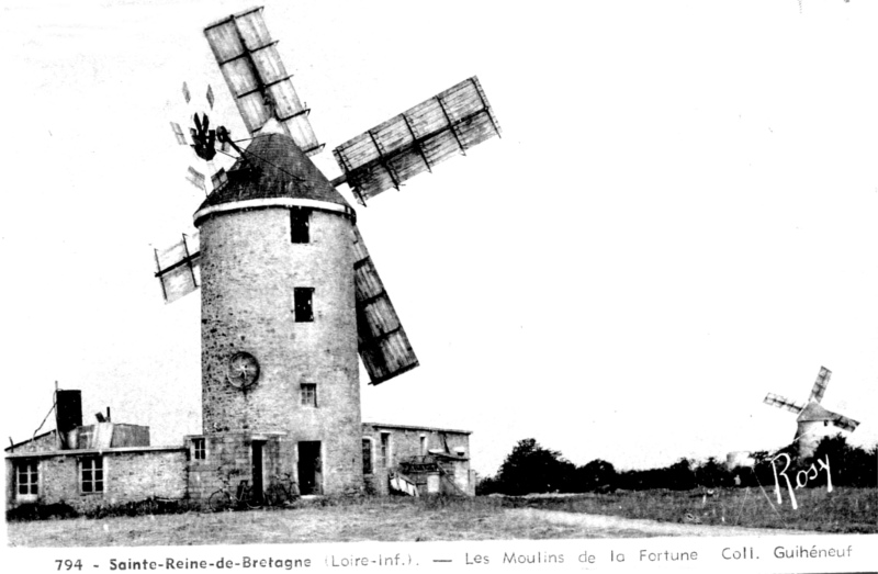 Moulin de Sainte-Reine-de-Bretagne ((anciennement en Bretagne).