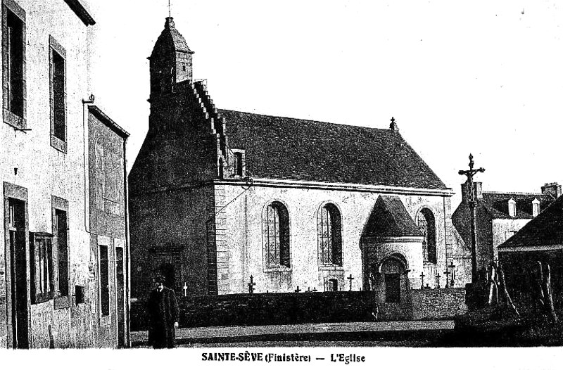 L'église de Sainte-Sève (Bretagne).
