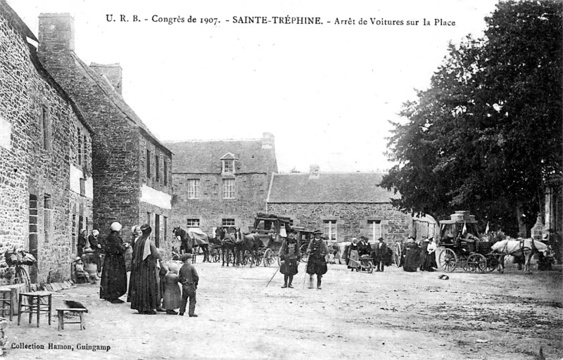 Ville de Sainte-Tréphine (Bretagne).