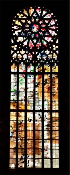 Vitrail de l'glise de Saint-Jean-du-Doigt (Bretagne).