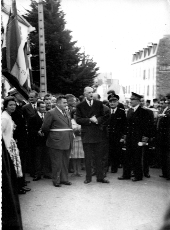 Visite du Général De Gaulle à Saint-Michel-en-Grève en Septembre 1960 (Bretagne).