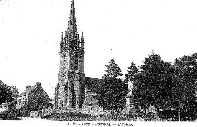 Eglise de Bothoa  Saint-Nicolas-du-Pelem (Bretagne).