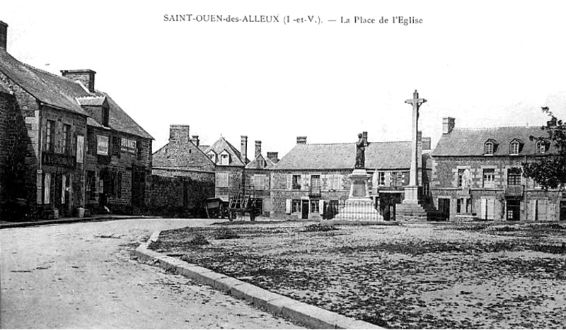 Ville de Saint-Ouen-des-Alleux (Bretagne).