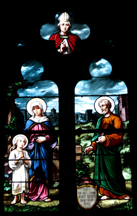 Vitrail de l'glise de Saint-Quay-Perros (Bretagne)