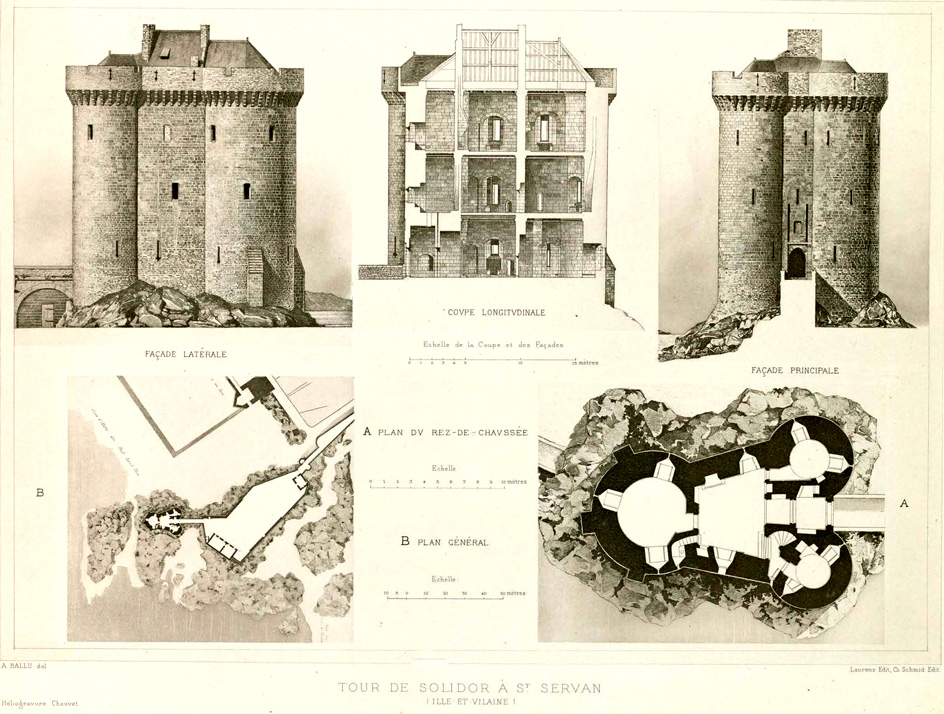 La tour de Solidor  Saint-Servan (Bretagne).