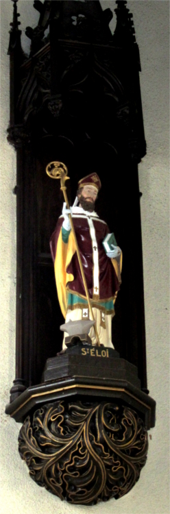 L'glise de Santec (Bretagne) : statue.