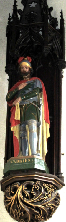 L'glise de Santec (Bretagne) : statue.
