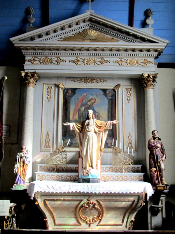 L'glise de Santec (Bretagne) : autel latral.