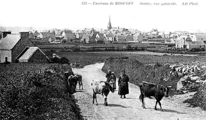 Ville de Santec (Bretagne).