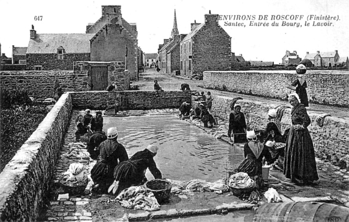 Lavoir de Santec (Bretagne).