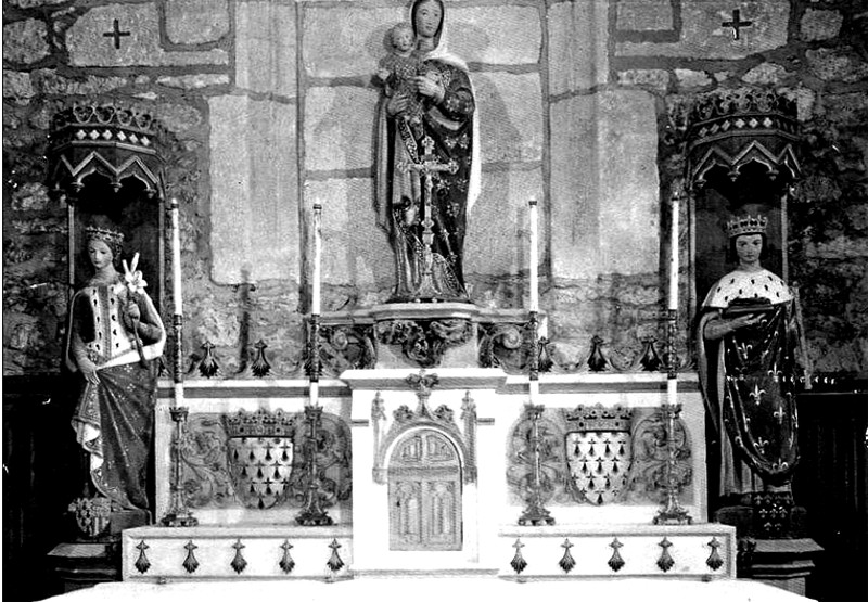 Sautron (Bretagne) : autel de la chapelle Notre-Dame de Bongarant ou Bois-Garant.