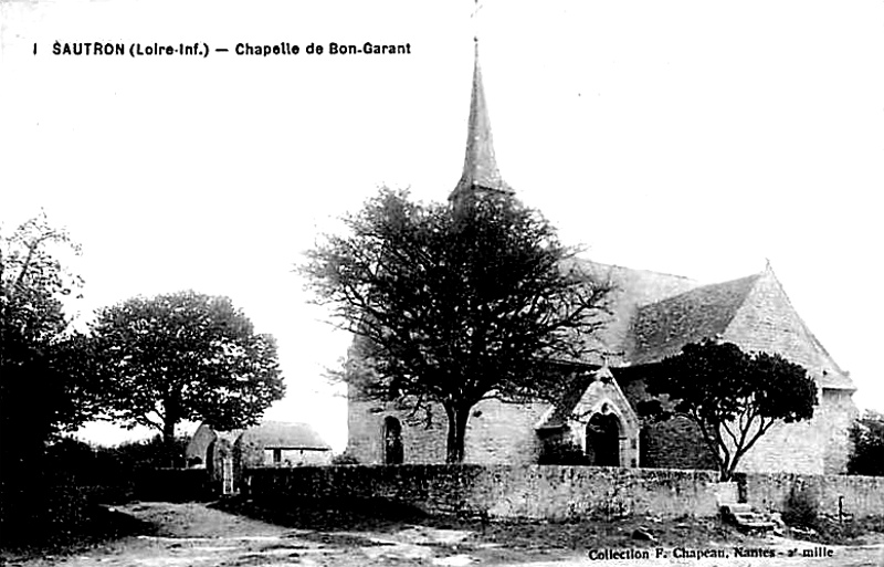 Sautron (Bretagne) : chapelle Notre-Dame de Bongarant ou Bois-Garant.