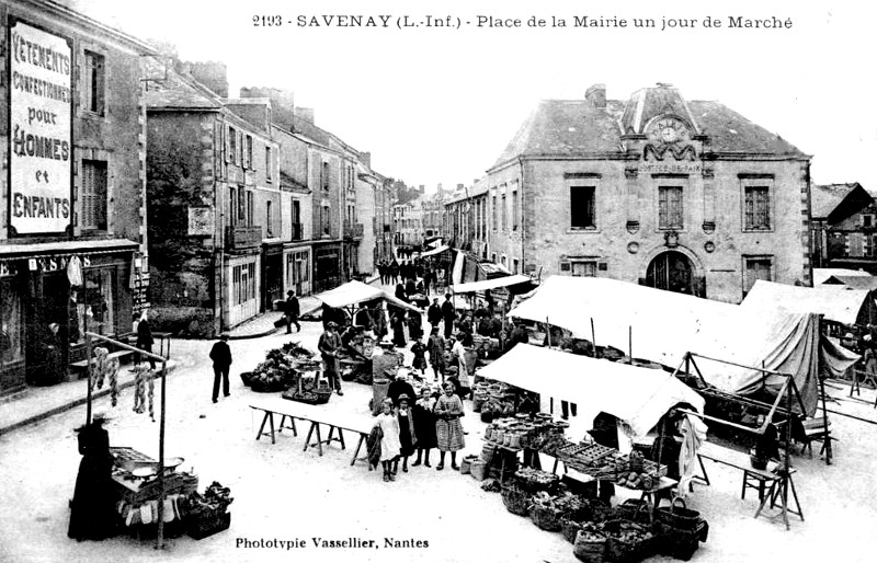 Ville de Savenay (anciennement en Bretagne).