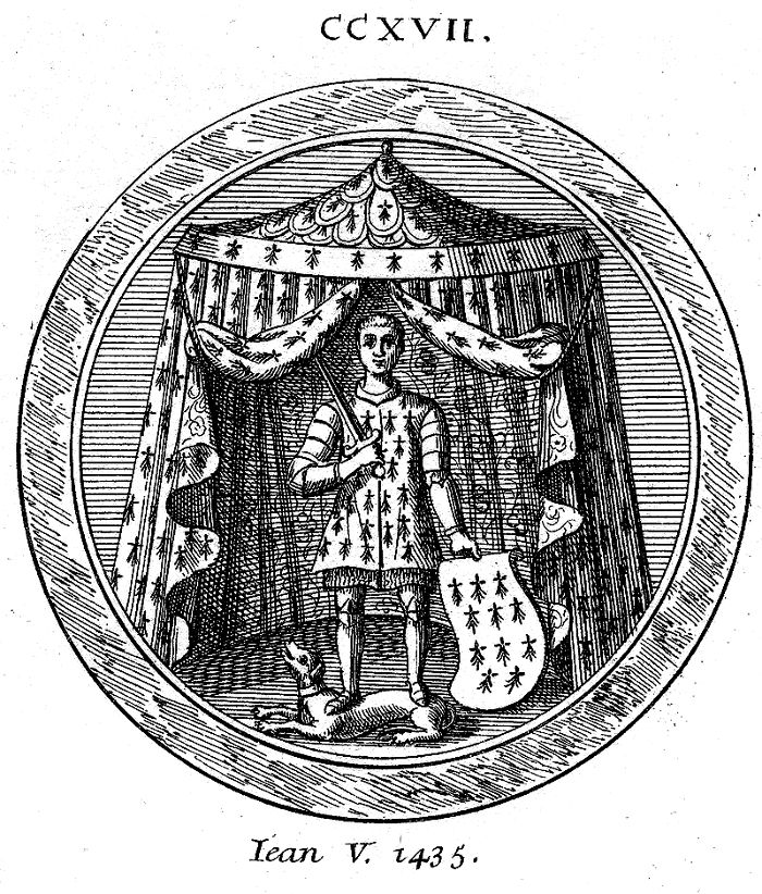 Sceau de Jean V de Bretagne.