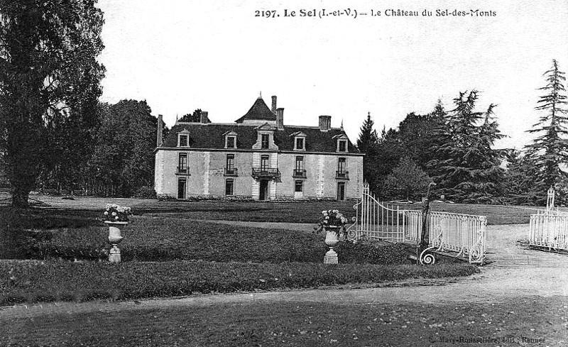 Chteau du Sel-des-Monts  Sel-de-Bretagne (Bretagne).