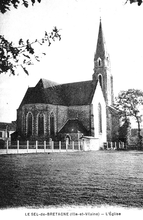 Eglise du Sel-de-Bretagne (Bretagne).