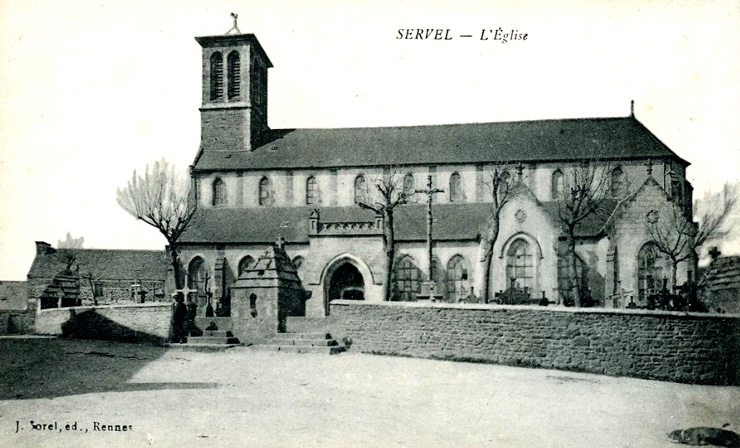 Eglise de Servel (Bretagne).
