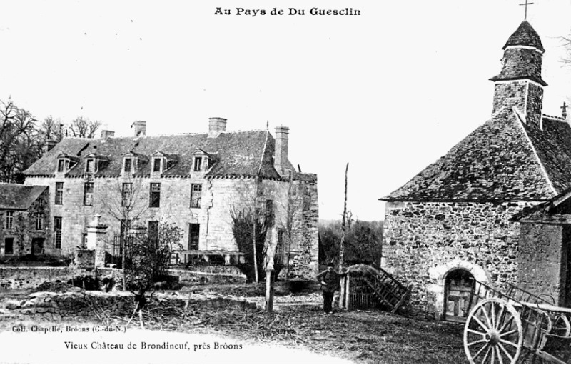 Ville de Sévignac (Bretagne) : château de Brondineuf.