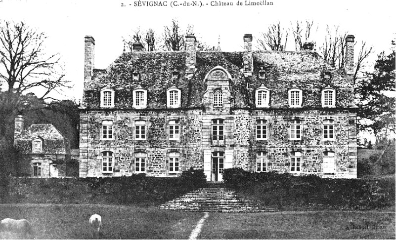 Ville de Sévignac (Bretagne) : château de Limoëllan.