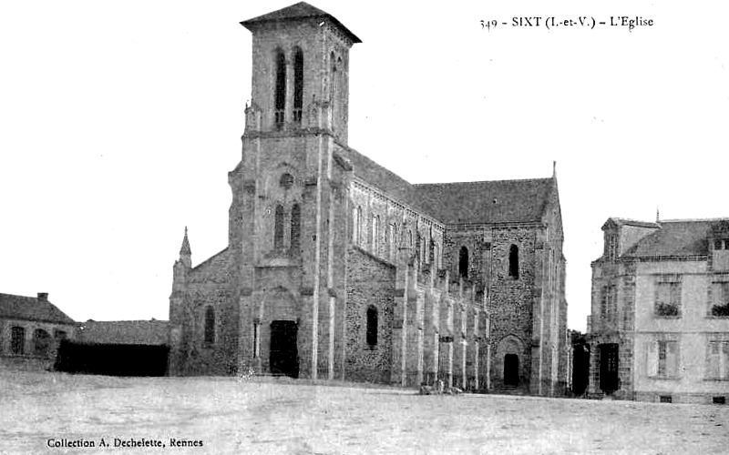 Eglise de Sixt-sur-Aff (Bretagne).