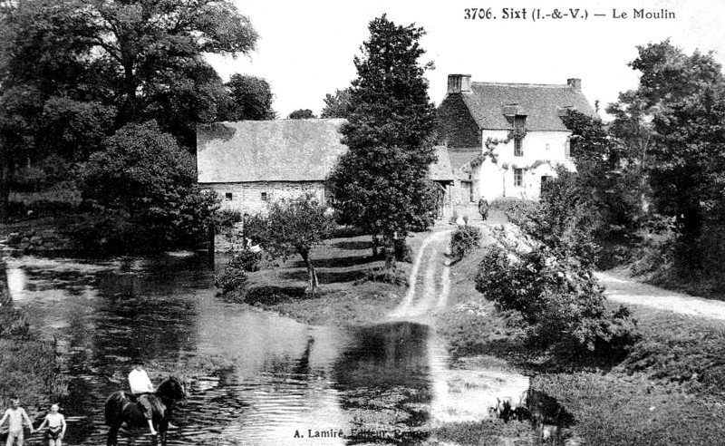 Ville de Sixt-sur-Aff (Bretagne).