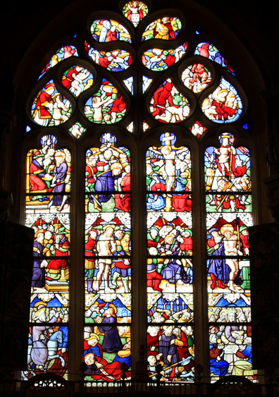 Spzet : vitrail de la chapelle Notre Dame du Crann ou Krann
