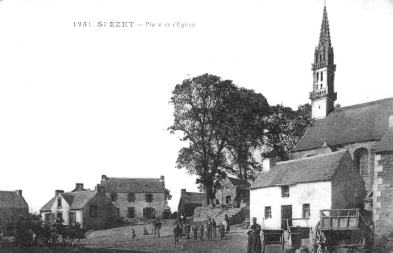 Ville de Spzet (Bretagne).