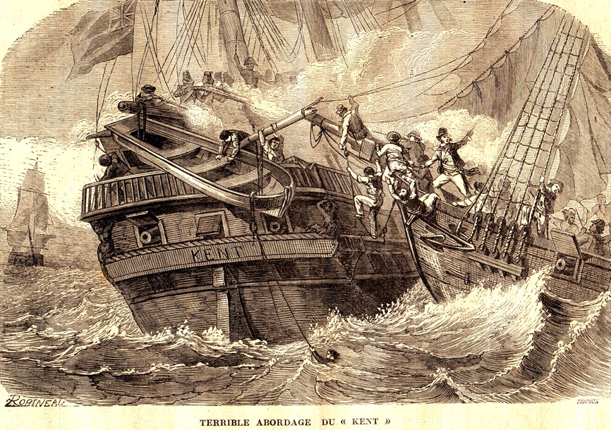 La prise du Kent par le corsaire Robert Surcouf (1773-1827)
