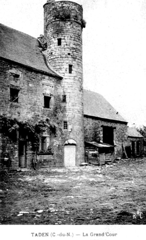 Ville de Taden (Bretagne) : le manoir de Grand-Cour.