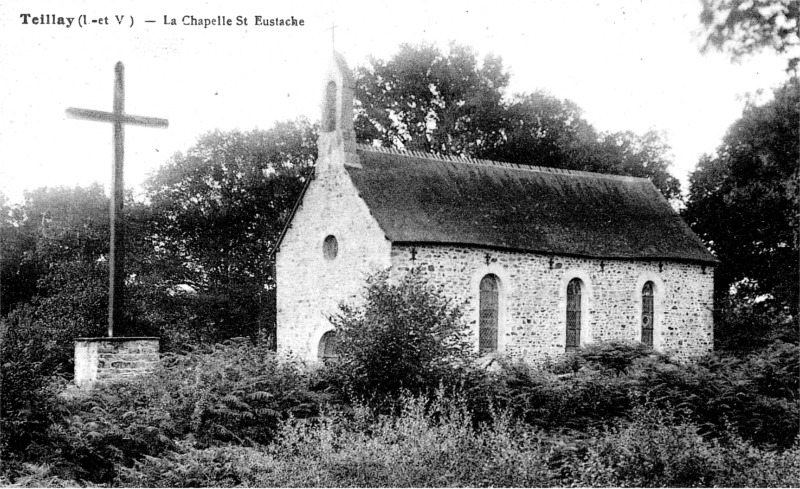 Chapelle Saint-Eustache de Teillay (Bretagne).