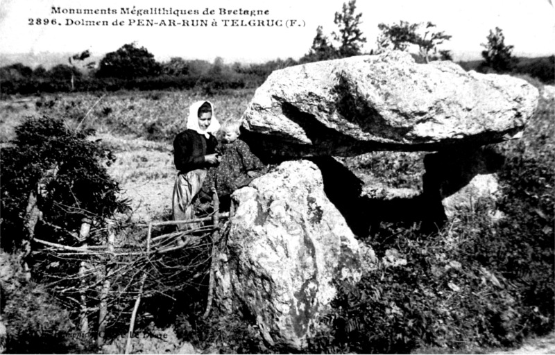 Dolmen de Telgruc-sur-Mer (Bretagne).