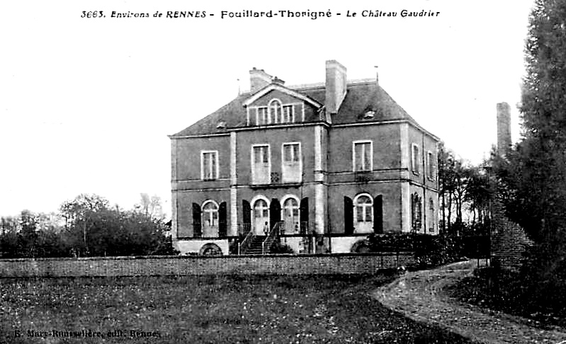 Château Gaudrier à Thorigné-Fouillard (Bretagne).
