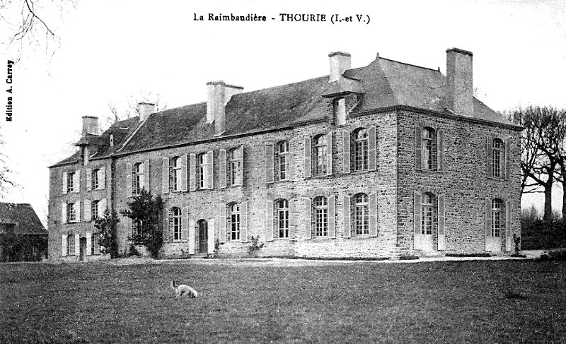 Chteau de la Raimbaudire  Thourie (Bretagne).