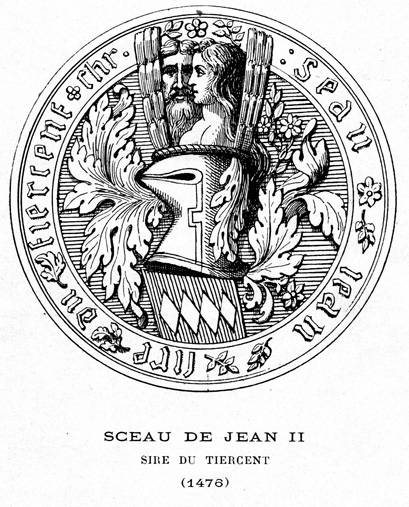 Sceau de Jean II, sire du Tiercent