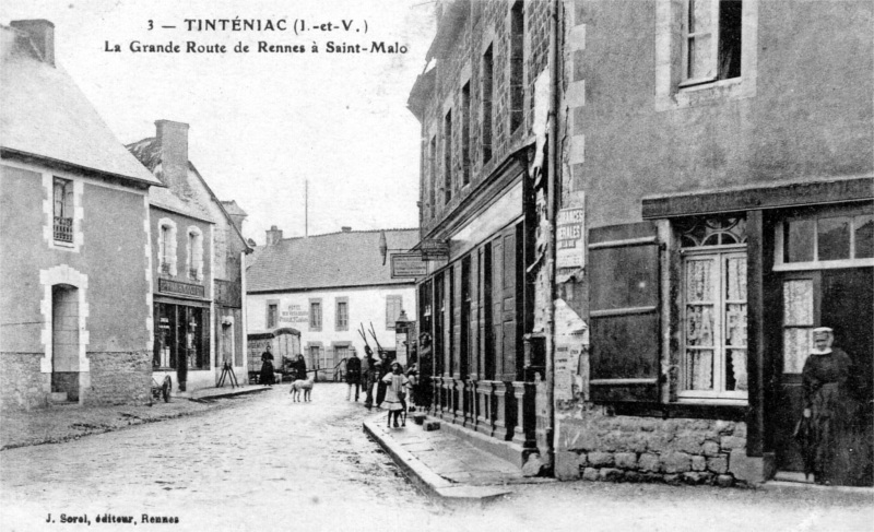 Ville de Tintniac (Bretagne).