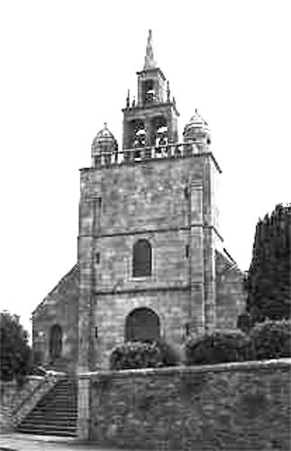 Trédarzec (Bretagne) : l'église.