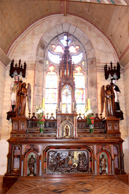 Matre-autel de l'glise de Trduder (Bretagne).