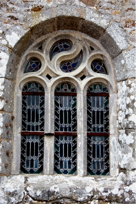 Trduder (Bretagne) : vitrail extrieur.