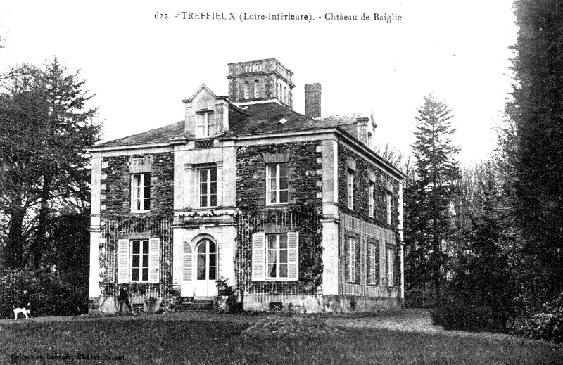 Château de Bégly ou Baiglie à Treffieux (anciennement en Bretagne)..