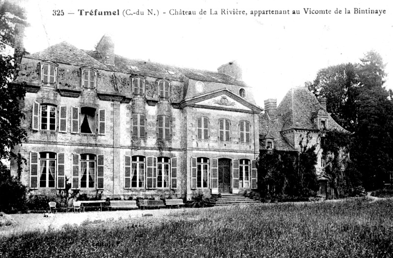 Trfumel (Bretagne) : chteau de la Rivire.