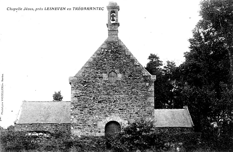Chapelle Jésus de Trégarantec (Bretagne).