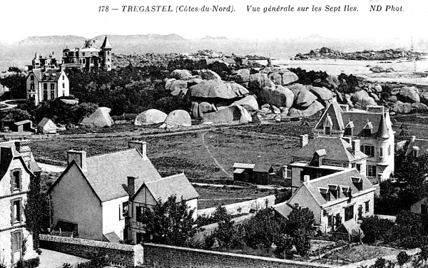 Ville de Trgastel (Bretagne).