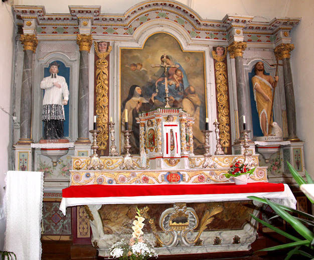 Retable de l'glise Saint-Brandan  Trgrom, en Bretagne