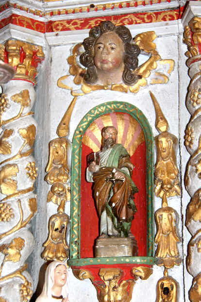 Retable de l'glise Saint-Brandan  Trgrom, en Bretagne