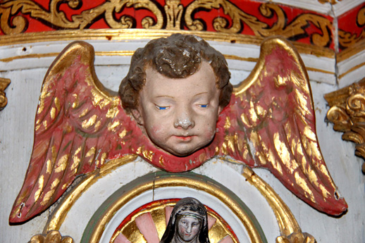 Retable de l'glise Saint-Brandan  Trgrom, en Bretagne