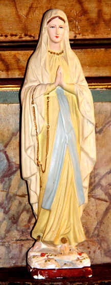 Statue de l'glise Saint-Brandan  Trgrom, en Bretagne