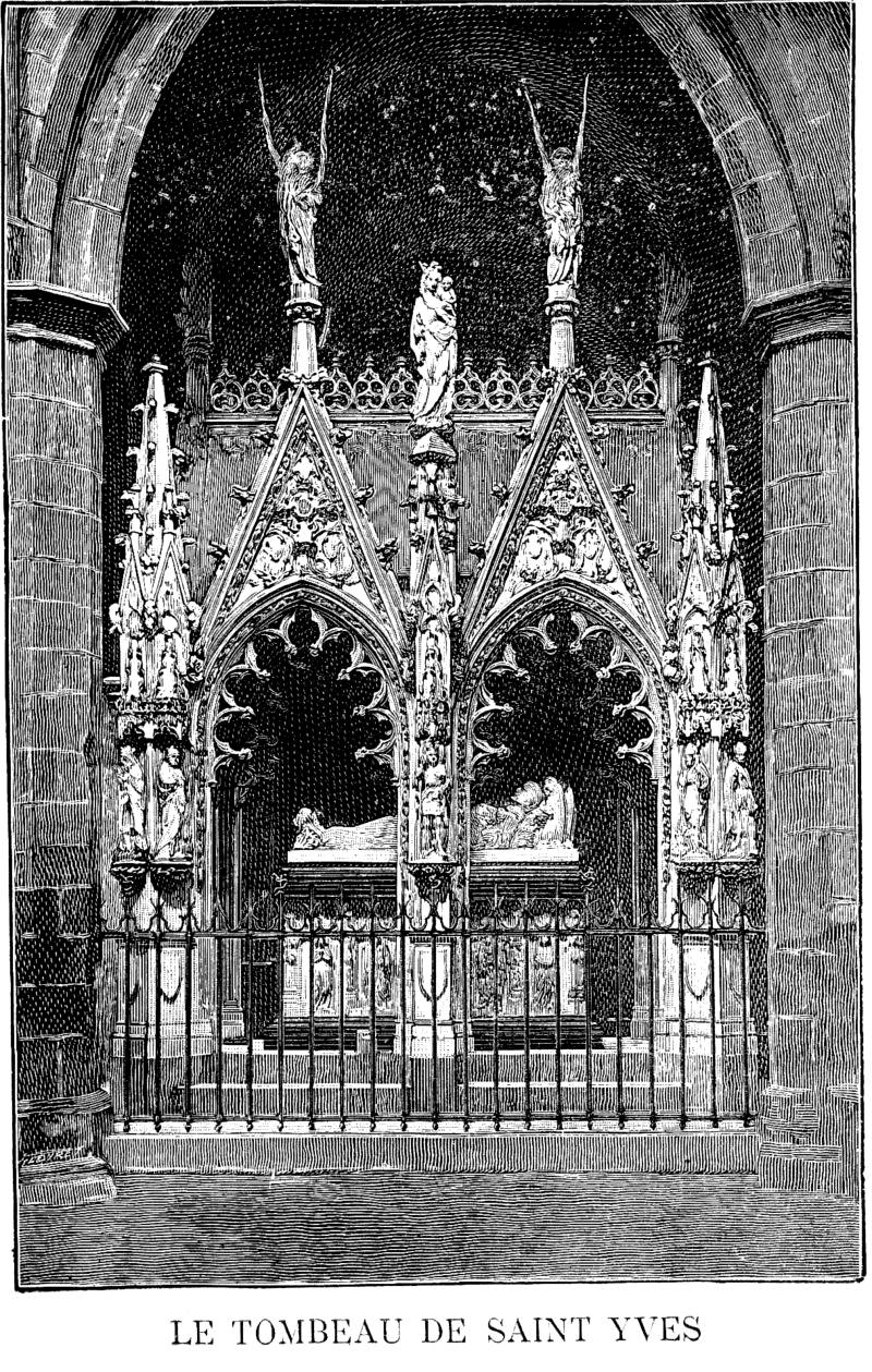 Le tombeau de Saint-Yves  Trguier (Bretagne).