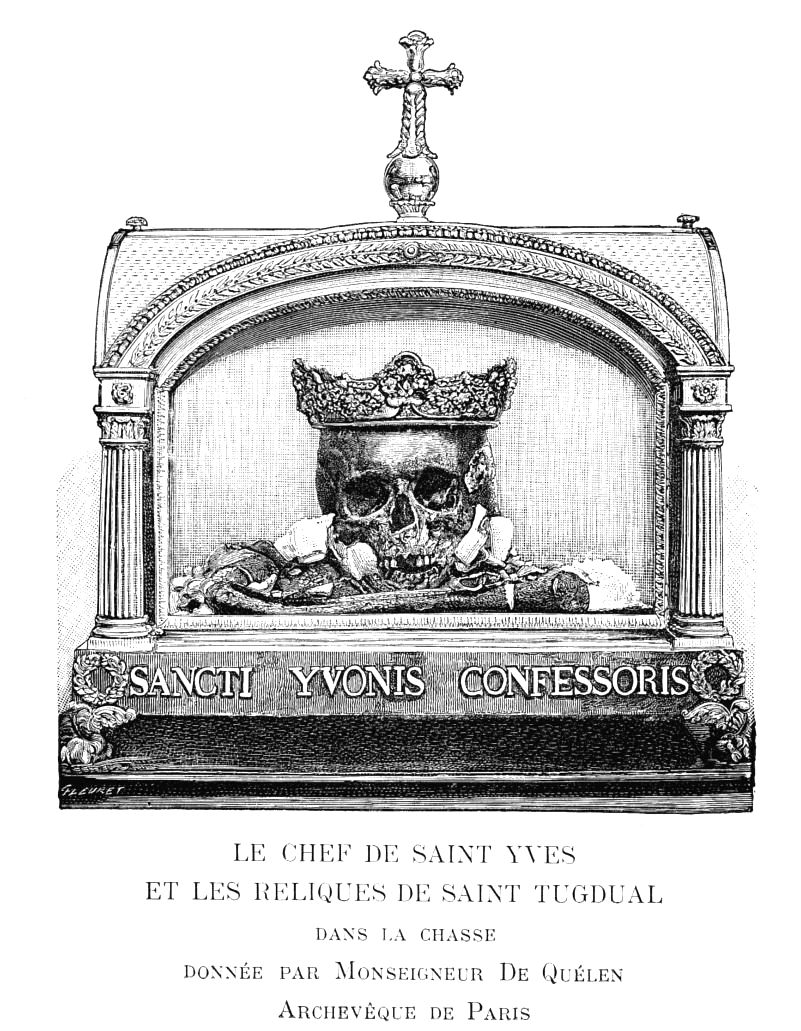 Le reliquaire de Saint-Yves  Trguier (Bretagne).