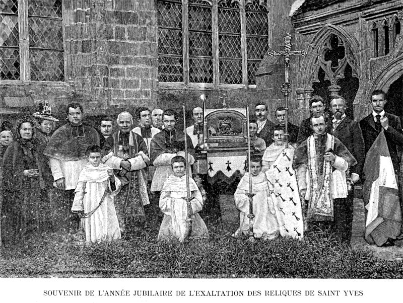 Souvenir de l'anne jubilaire de l'exaltation des reliques de Saint-Yves  Trguier (Bretagne).
